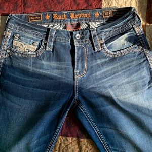 Rock Revival boot cut medium wash jeans